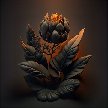 Vanta Black Flower
