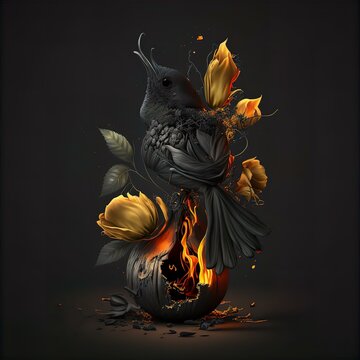 Vanta Black Flower