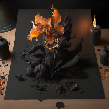 Vanta Black Flower