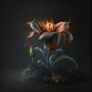 Vanta Black Flower
