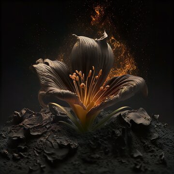Vanta Black Flower