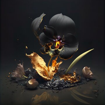 Vanta Black Flower
