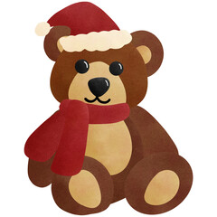 christmas teddy bear