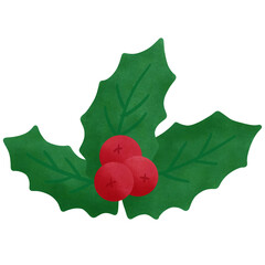 holly leaves and berries
