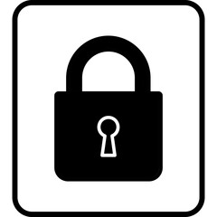 Lock in fill style illustration

