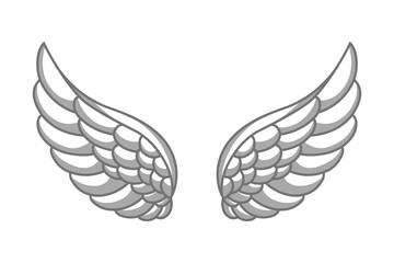 vector angel wings tribal tattoo	