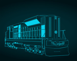 Locomotive drawing