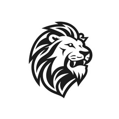 Fototapeta premium Lion logo, lion icon, lion head, vector