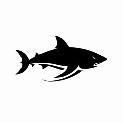 Fototapeta premium Shark logo, shark icon, shark head, vector