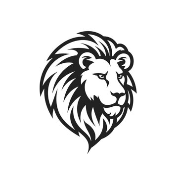 Lion logo, lion icon, lion head, vector