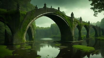 Overgrown bridge