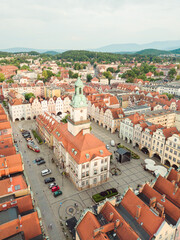 The market square in Jelenia Góra, a city in Lower Silesia.