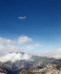 Mountain view of house on the mountain in Madeira