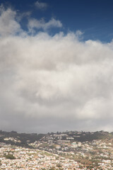 Mountain view of house on the mountain in Madeira