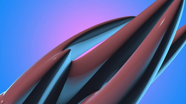 An alien plant. Organism. Growing. Background. A colored object.