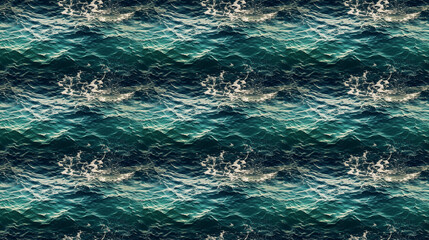Fototapeta premium Seamless water pattern, created with AI Generative Technology