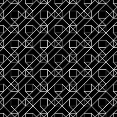 Linear ornament. Seamless pattern. Crossed lines background. Geometric motif. Grid image. Ethnic backdrop. Abstract wallpaper. Tribal illustration. Ethnical print.