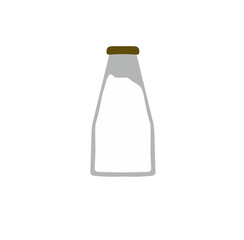 Illustration of a Milk Bottle Vector