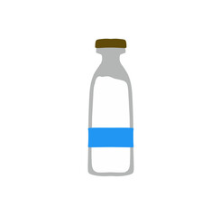 Illustration of a Milk Bottle Vector