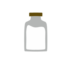 Illustration of a Milk Bottle Vector