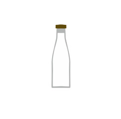 Illustration of a Milk Bottle Vector