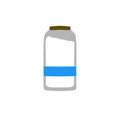 Illustration of a Milk Bottle Vector
