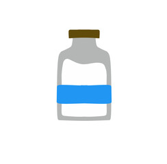 Illustration of a Milk Bottle Vector