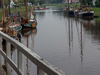 Obraz premium Am Hafen von Carolinensiel in Ostfriesland