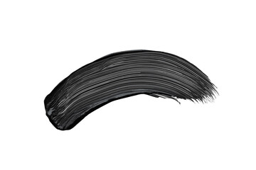 black mascara swatches on a white background