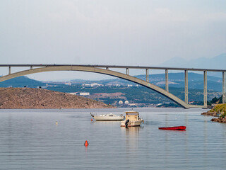 Brücke auf die Insel Krk in Kroatien