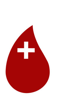 Red Blood Drop Blood Drive Medical Cross PNG Transparent Image Health Clipart