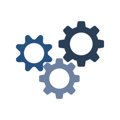 Gear mechanic's badge. Pin. vector. Optimization of the search engine. An element of graphic design. on a white background. there is animation.