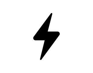 Vector charge icon. Simple thunderbolt icon. High quality black style vector icon. Baterry charge indicator. Batery, battery charging logo. 