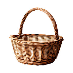empty wicker basket