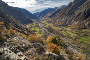 Amazing landscape in Boi Valley in Catalonian Pyrenees