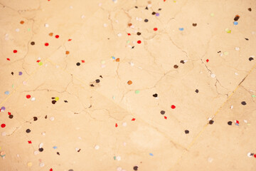confetti on the floor after party celebration