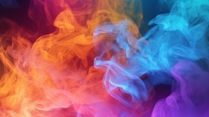 Obraz premium Abstract colorful smoke background