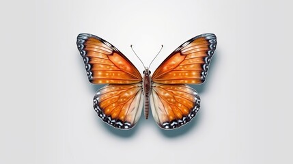 Fototapeta na wymiar Color wild butterfly fly on background