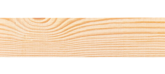 Wooden natural board isolated on white, clipping path