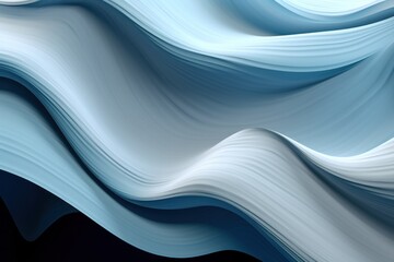 Blue wave abstract background. Illustration AI Generative.