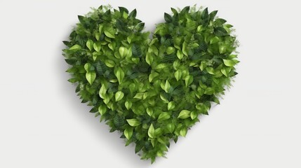 Fototapeta na wymiar Leaves in forming a heart shape, World environment day and Earth day background