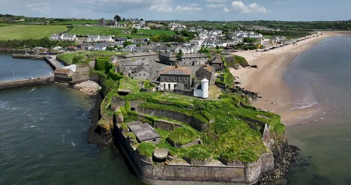 An old Irish fort on the Atlantic Ocean 4k