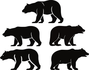 Black Bear Silhouette Vector
