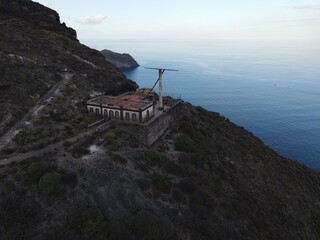 Foto aérea con dron del Semáforo de Igueste, Tenerife