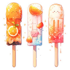 illustration of ice cream generative ai