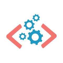 Code Optimization Flat Colorful Icon Isolate On White Background Vector Illustration | Seo Icons