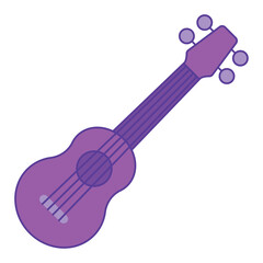 Isolated colored guitar musical instrument icon Vector illustration