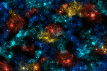 Starry galaxy dark infinite milky way twinkle cosmos astrology interstellar background