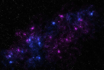 Starry galaxy dark infinite milky way twinkle cosmos astrology interstellar background