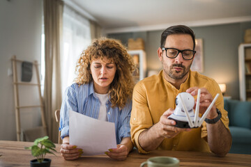 Couple at home connect and install cctv security surveillance camera